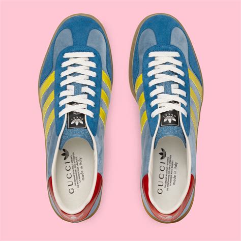 blue gucci adidas shoes|Gucci x Adidas formal shoes.